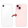 Converter Back Panel Housing for iPhone XR to iPhone 15 (pink)
