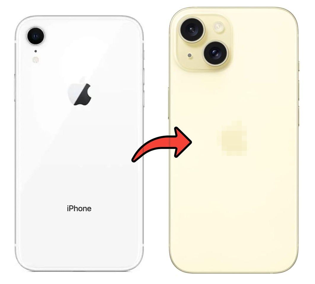 Converter Back Panel Housing for Apple iPhone XR to iPhone 15 (Gold)