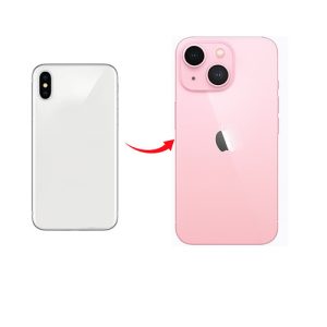 Converter Back Panel Housing for Apple iPhone XR to iPhone 15 (pink)