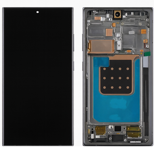 Mobile Display For Samsung Galaxy S24 Ultra 5G With Frame AMOLED Complete Combo Folder | RDG Stores