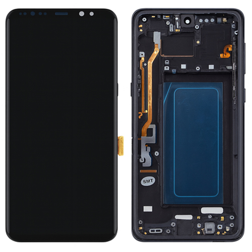 Mobile Display For Samsung Galaxy S8 With Frame AMOLED Complete Combo Folder | RDG Stores