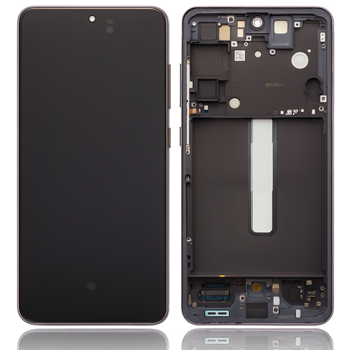 Mobile Display For Samsung Galaxy S21 FE With Frame OLED Complete Combo Folder | RDG Stores