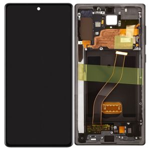 Mobile Display For Samsung Galaxy Note 10 Plus With Frame OLED Complete Combo Folder | RDG Stores