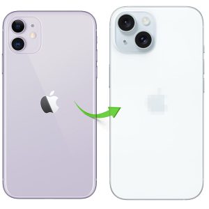 Converter Back Panel Housing for Apple iPhone 11 to iPhone 15 (Blue)