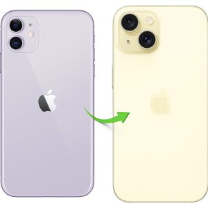 Converter Back Panel Housing for Apple iPhone 11 to iPhone 15 (Gold)