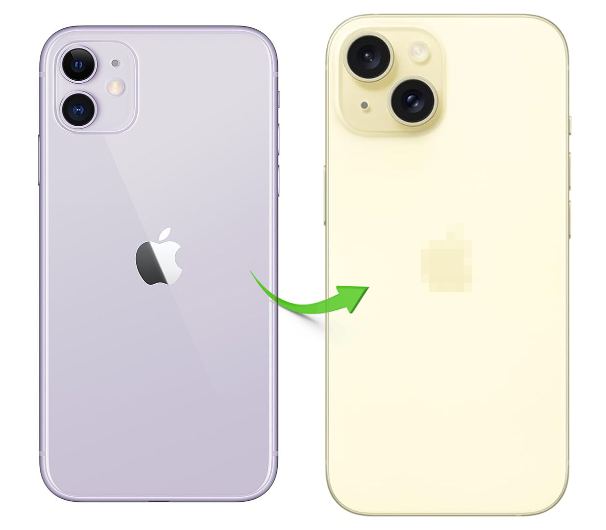 Converter Back Panel Housing for Apple iPhone 11 to iPhone 15 (Gold)