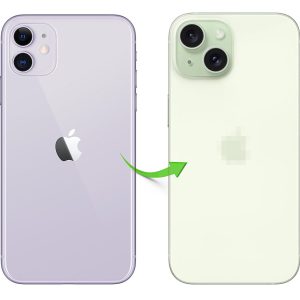 Converter Back Panel Housing for Apple iPhone 11 to iPhone 15 (Green)