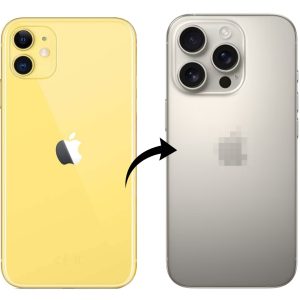 Converter Back Panel Housing for Apple iPhone 11 to iPhone 16 Pro(Natural Titanium)