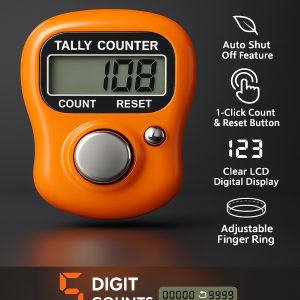 Compact Digital Counter for Meditation, Prayer and Yoga Practice And Various Counting Purpose