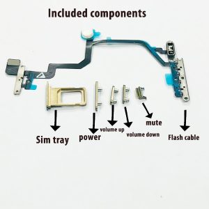 Converter Back Panel Housing for Apple iPhone XR Convert to iPhone 17 pro (White)