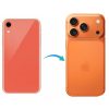 Converter Back Panel Housing for Apple iPhone XR Convert to iPhone 17 pro (Cosmic Orange)
