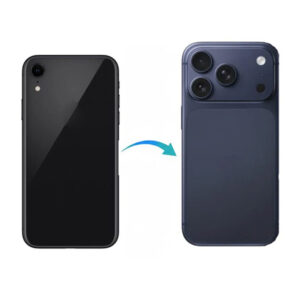 Converter Back Panel Housing for iPhone XR Convert to iPhone 17 pro (Blue)
