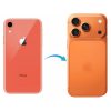 Converter Back Panel Housing for Apple iPhone XR Convert to iPhone 17 pro (Cosmic Orange)