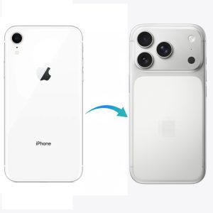Converter Back Panel Housing for Apple iPhone XR Convert to iPhone 17 pro (White)