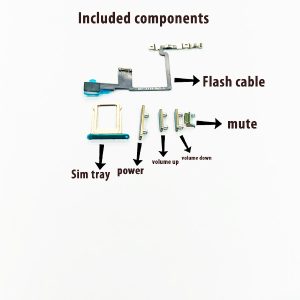 RDG Converter Housing Assembly Rear Back Chassis Housing For iPhone X Convert to iPhone 14 Pro (White)