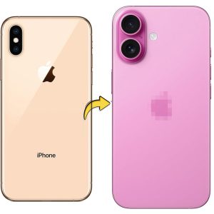 Converter Back Panel Housing for Apple iPhone XS to iPhone 16 (Pink)