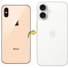 Converter Back Panel Housing for Apple iPhone XS to iPhone 16 (White)
