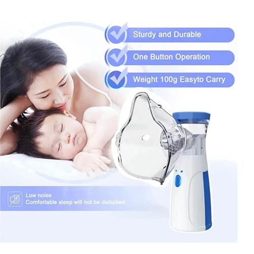 Mesh Nebulizer Price Portable Mini Vibrating Mesh Nebulizer Hand Free Rechargeable Effective Handheld - Image 3