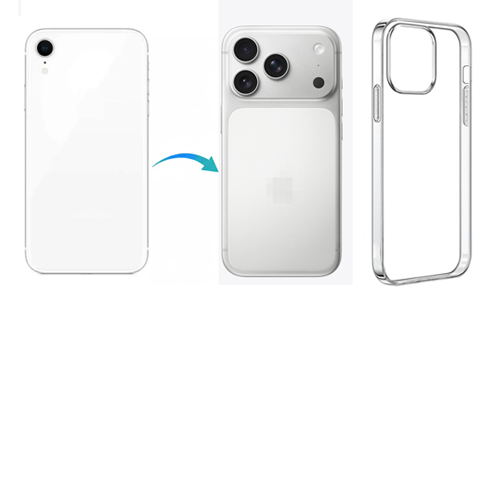 Converter Back Panel Housing for Apple iPhone XR Convert to iPhone 17 pro with Cover (White)