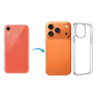 Converter Back Panel Housing for iPhone XR Convert to iPhone 17 pro with Cover (Cosmic Orange)