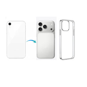 Converter Back Panel Housing for iPhone XR Convert to iPhone 17 pro with Cover (White)