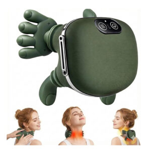 Neck Massager,Japanese style Neck and Back Massager, Deep Tissue with Heating and Traction Function, Real Hands Massage for Necks, Back, Shoulder