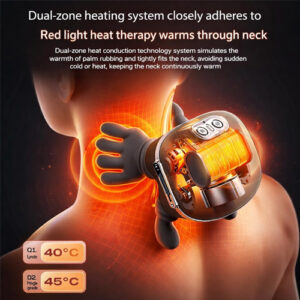 Neck Massager,Electric Shiatsu Japanese style Neck and Back Massager, Deep Tissue with Heating and Traction Function, Rechargeable USB-C, Real Hands Massage for Necks, Back, Shoulder 2026 New