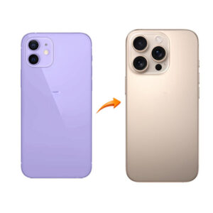 Back Panel Housing Converter for iPhone 12 to 16 Pro Desert Titanium|RDG Stores