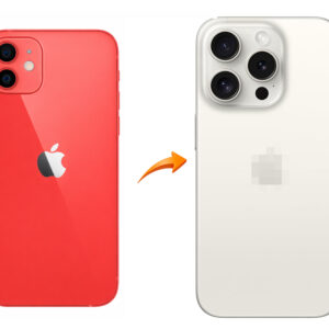 Back Panel Housing Converter for iPhone 12 to 15 Pro White|RDG Stores