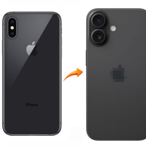 Back Panel Housing Converter for iPhone X to 16 Black|RDG Stores