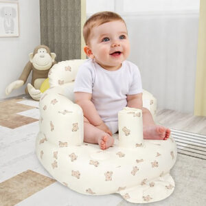 inflatable Baby Support Seat for 3 to 36 Months Safe Blow Up Chair with Built in Air Pump