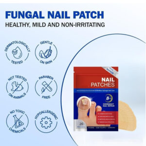 Advanced Fungal Nail Patch Treatment Powerful Antifungal Solution | Targets Nail Fungus at the Root | Easy-to-Use Patch for Toenail & Fingernail | 20 Patches