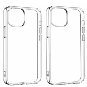 RDG Converter Housing Silicone Case for iPhone XR to iPhone 14 pro Transparent Case Cover(pack of 2)