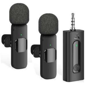 Wireless Lavalier Microphone K35 Noise Reduction Mic for YouTube, Vlogging, Recording | RDGstores