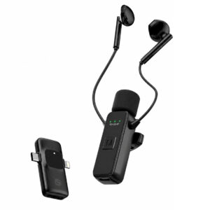 Wireless Lavalier Microphone KMP-153 Noise Reduction Mic for YouTube, Vlogging, Recording | RDGstores