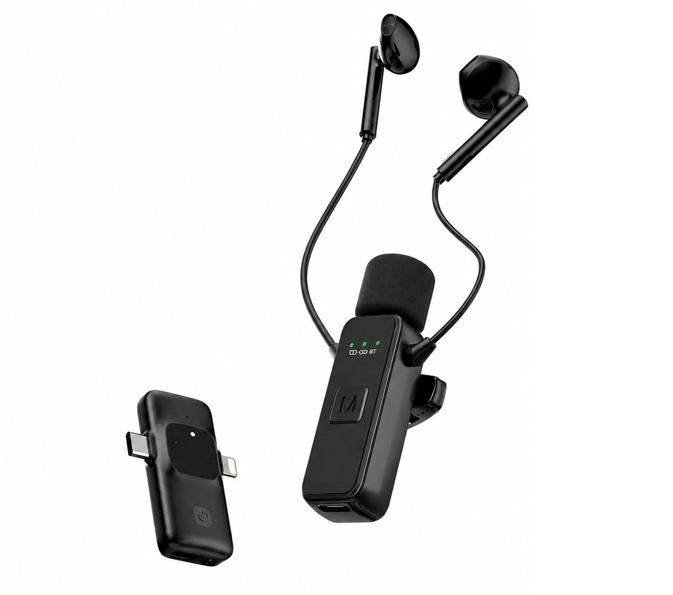 Wireless Lavalier Microphone KMP-153 Noise Reduction Mic for YouTube, Vlogging, Recording | RDGstores