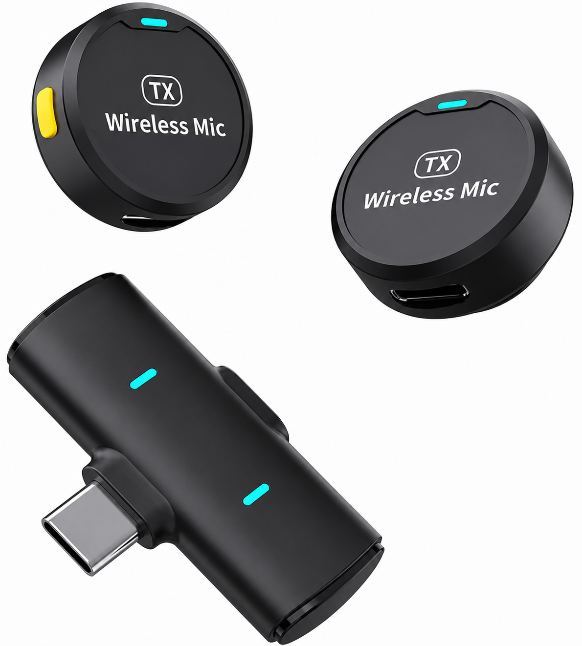 Wireless Lavalier Microphone TX Noise Reduction Mic for YouTube, Vlogging, Recording | RDGstores