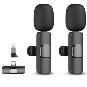 Wireless Lavalier Microphone K9 Noise Reduction Mic for YouTube, Vlogging, Recording | RDGstores