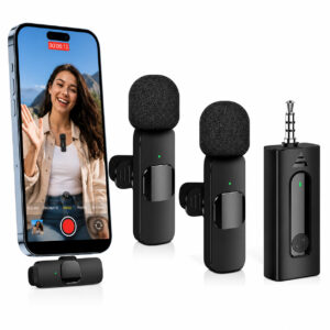 Wireless Lavalier Microphone K35 Noise Reduction Mic for YouTube, Vlogging, Recording | RDGstores