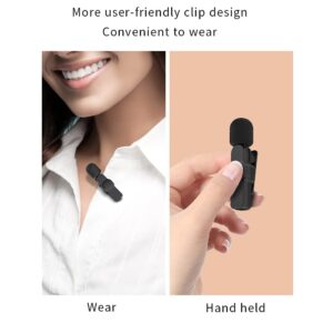 Wireless Lavalier Microphone K8 Noise Reduction Mic for YouTube, Vlogging, Recording | RDGstores