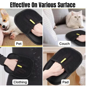 Pet Hair Removal Gloves Pack of 3 | Reusable Grooming Mitt for Dogs & Cats | RDGstores