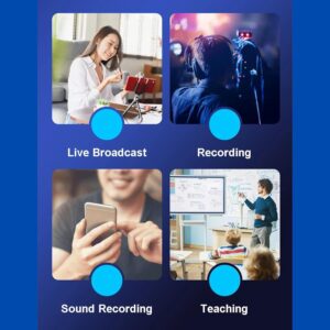 Wireless Lavalier Microphone K35 Noise Reduction Mic for YouTube, Vlogging, Recording | RDGstores