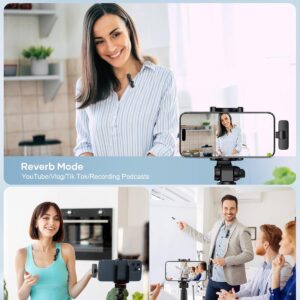 Wireless Lavalier Microphone K9 Noise Reduction Mic for YouTube, Vlogging, Recording | RDGstores