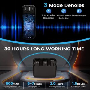 Wireless Lavalier Microphone J13 Noise Reduction Mic for YouTube, Vlogging, Recording | RDGstores