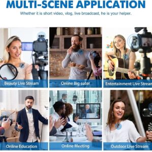Wireless Lavalier Microphone K8 Noise Reduction Mic for YouTube, Vlogging, Recording | RDGstores