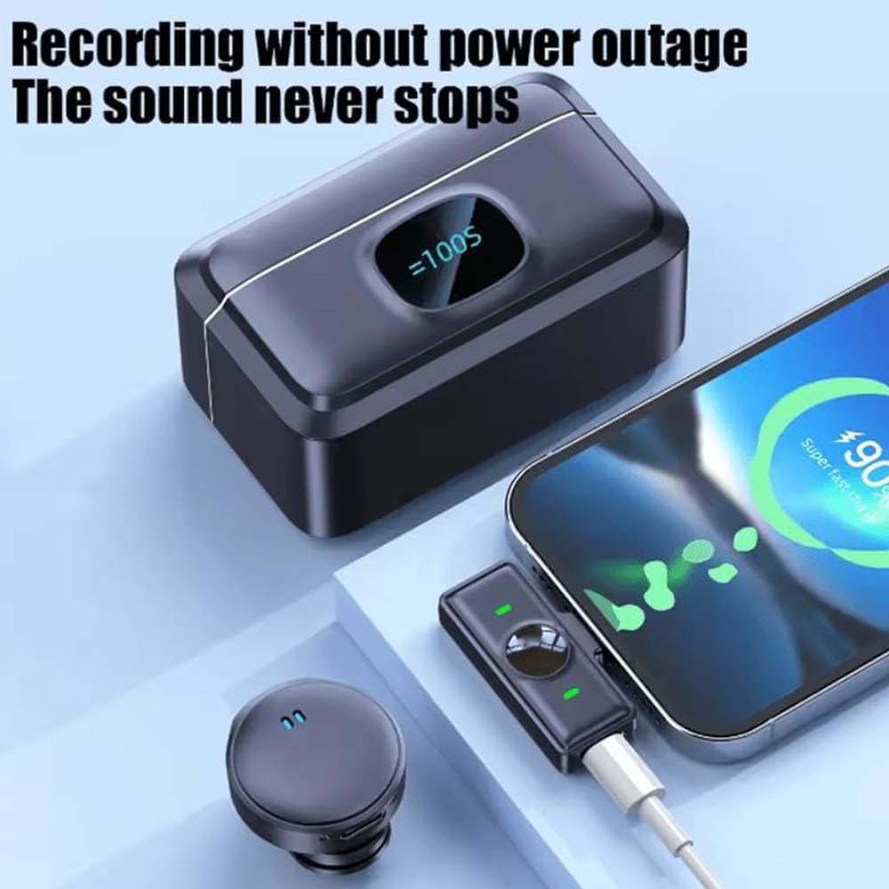 Wireless Lavalier Microphone Q8 Noise Reduction Mic for YouTube, Vlogging, Recording | RDGstores - Image 2