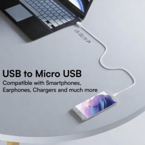 High-Speed USB to Micro USB (V8) Cable  Fast Charging & Data Sync for Smartphones, Tablets, Laptops & Other Micro USB Devices
