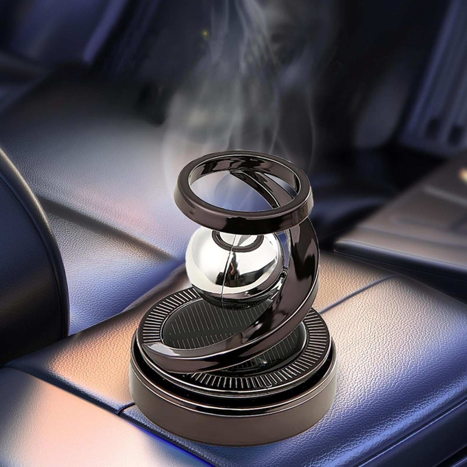 Solar Aromatherapy Car Air Freshener | 2026 Stylish Dashboard Rotating Perfume Diffuser | Premium Solar-Powered Autorotation Decoration for Car Interior | Eco-Friendly Fragrance Diffuser - Image 3