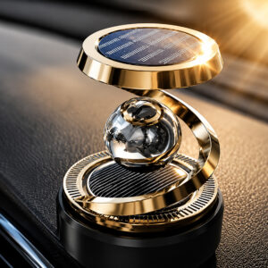 Solar Aromatherapy Car Air Freshener | 2026 Stylish Dashboard Rotating Perfume Diffuser | Premium Solar-Powered Autorotation Decoration for Car Interior | Eco-Friendly Fragrance Diffuser