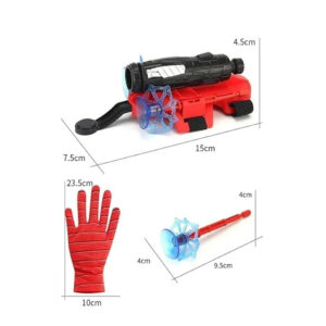 Spider Web Shooters Toy for Kids Fans Pack of 2, Hero Launcher Wrist Toy Set, Cosplay Launcher Bracers Accessories, Sticky Wall Soft Bomb Funny Interactive Educational Toys, Multicolor
